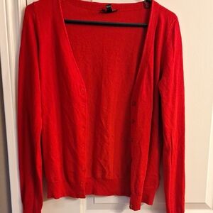 Women's Red Jacob Cardigan Sweater